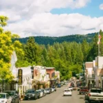 Gold Rush town in the Sierra Nevada with Victorian charm