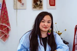 After studying traditional Hmong textile arts at UC Davis, Pachia Lucy Vang used her free time isolating during the pandemic to develop her skills as a textile artist.