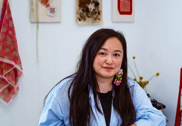 After studying traditional Hmong textile arts at UC Davis, Pachia Lucy Vang used her free time isolating during the pandemic to develop her skills as a textile artist.