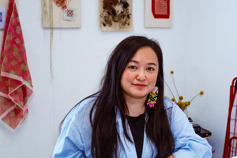 After studying traditional Hmong textile arts at UC Davis, Pachia Lucy Vang used her free time isolating during the pandemic to develop her skills as a textile artist.