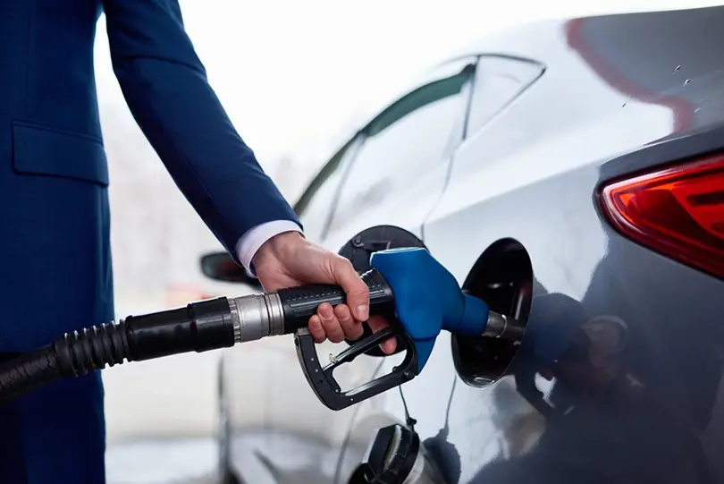 E15 is gasoline blended with 15% ethanol, a renewable fuel typically made from corn
