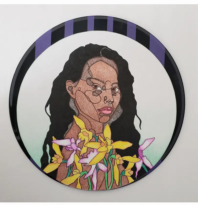 Pence Gallery this October features two- and three-dimensional art made from vinyl records