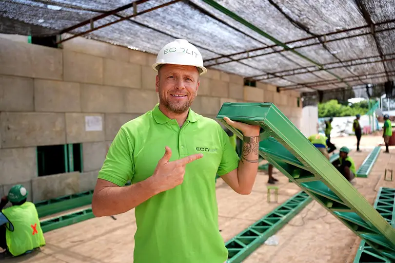 Denis, what inspired you to develop ECOLIT’s unique construction system