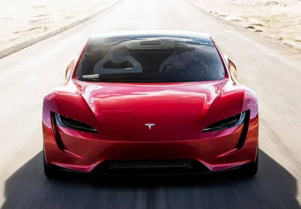 That car was the Tesla Roadster, unveiled back in 2017