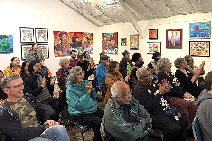 writer and longtime Sacramento resident Michael R. Gorman repeated forcefully throughout his poem