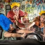 Harris Center for the Arts on our way to the first of the three stages where we’d see Falcon’s Eye Theatre’s production of “Mr. Burns: A Post-Electric Play