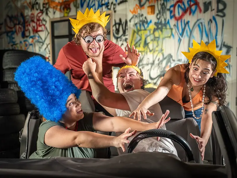 Harris Center for the Arts on our way to the first of the three stages where we’d see Falcon’s Eye Theatre’s production of “Mr. Burns: A Post-Electric Play