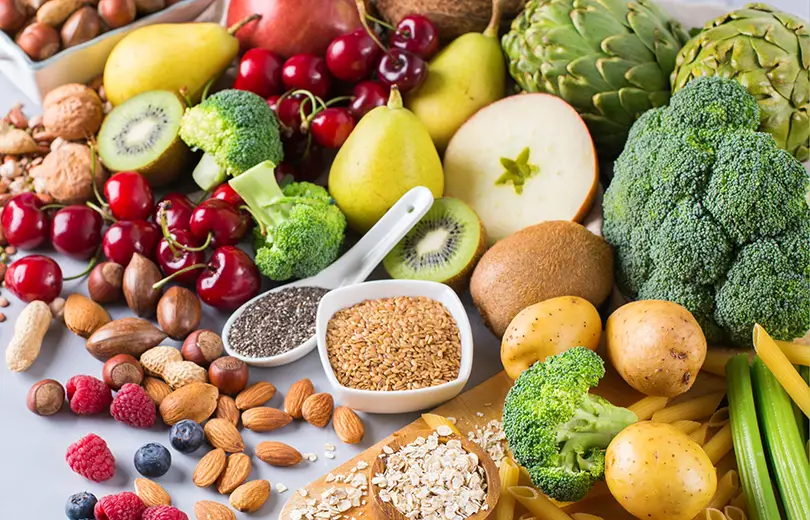 Soluble fiber acts like a sponge, soaking up excess cholesterol and sugar in the bloodstream