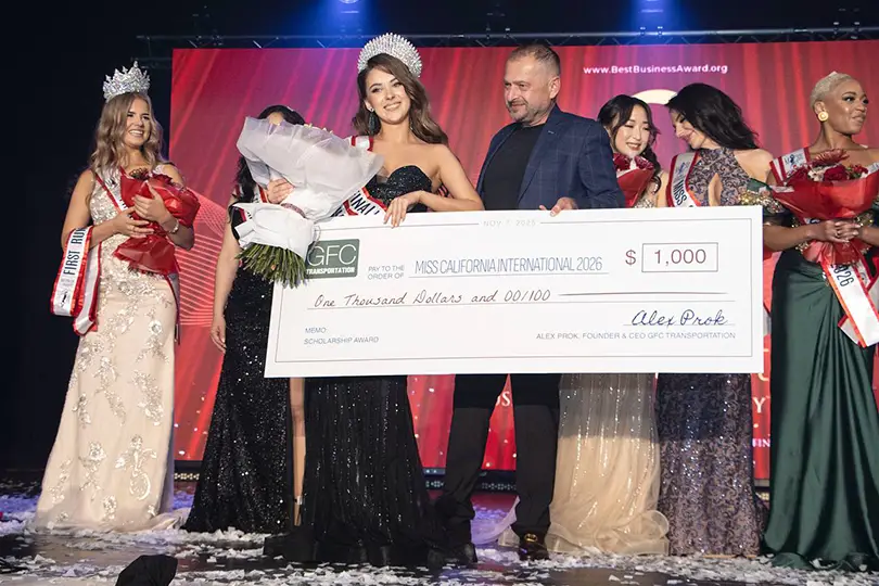 winner received a scholarship check from GFC Transportation and premium prizes from event partners