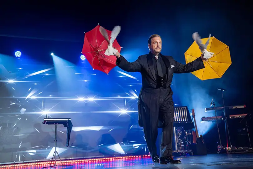 illusionists Andy Amix and Georgia held the audience in suspended disbelief.