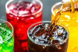 Many sodas and energy drinks contain not only sugar but also caffeine