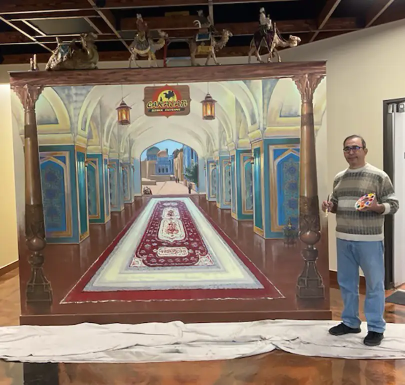 Dilshod Rizam was born in Tashkent, Uzbekistan, a city where art education followed strict traditions