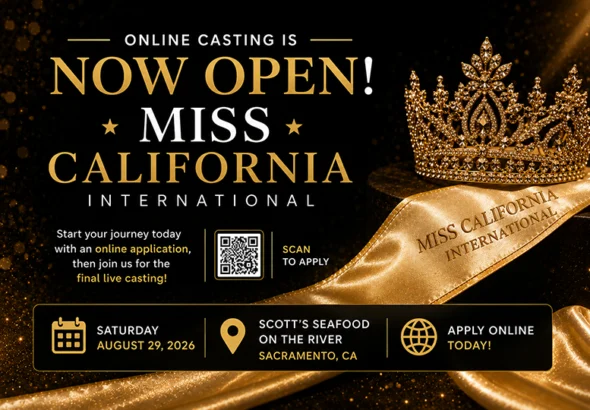 Begin your journey online, then join us for the Final Live Casting Call on Saturday, August 29, 2026, at Scott’s Seafood on the River in Sacramento
