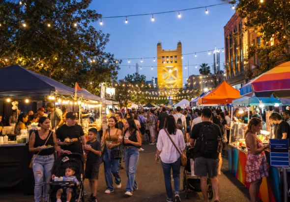 For several hours, part of the R Street Corridor will turn into a huge night market where more than 100 restaurants