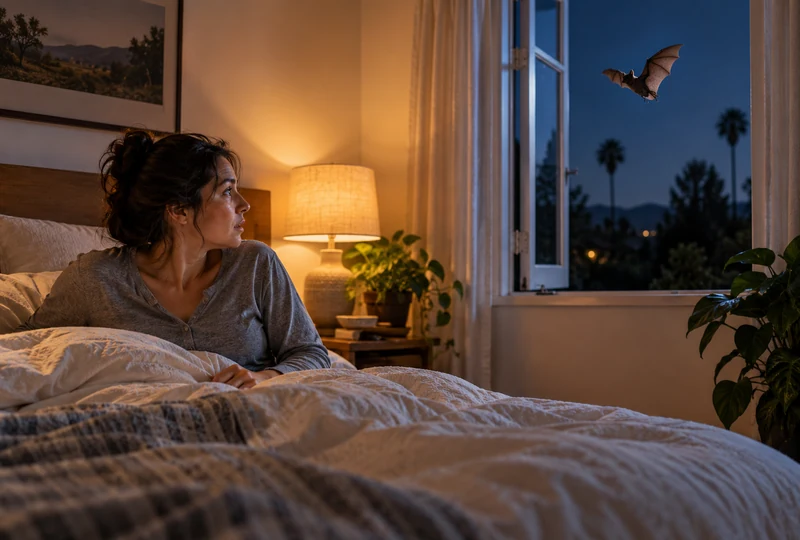 A bat’s teeth are small, and a sleeping person may not feel a bite